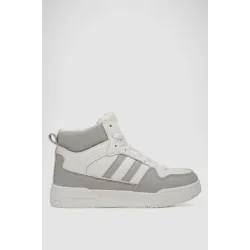 Кросівки жіночі зимові на хутрі, колір біло-сірий, верх - екошкіра