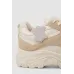 Кросівки жіночі, колір бежевий, матеріал верху - екошкіра зі вставками замші/устілка - поліестер/підошва - гума