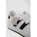 Кросівки жіночі шкіра, колір біло-чорний
