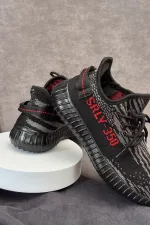 Кросівки жіночі текстиль, колір чорний, підошва - полімерні матеріали