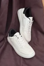 Кеди чоловічі, колір біло-чорний, STILLI, арт. 12-048
