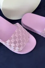 Шльопанці жіночі, колір бузковий
